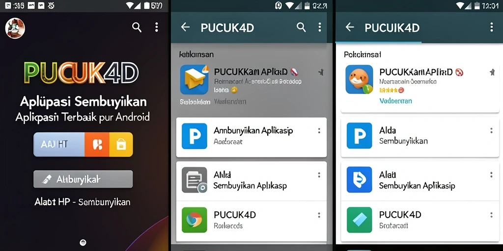 Tampilan antarmuka PUCUK4D yang sederhana dan mudah digunakan.