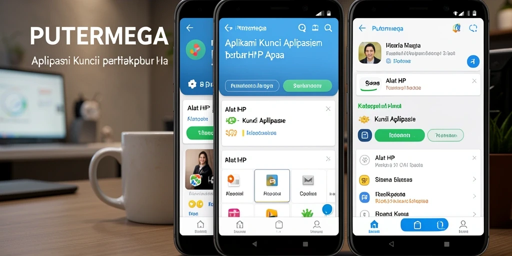Tampilan antarmuka utama PUTERMEGA dengan fungsi kunci aplikasi.