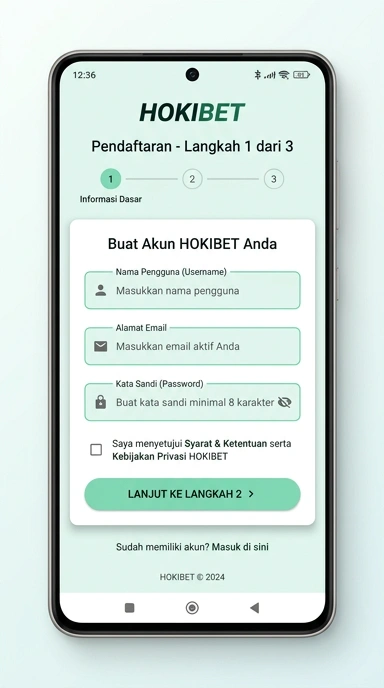 Panduan Buat Akun Baru Hokibet untuk Pengguna Android